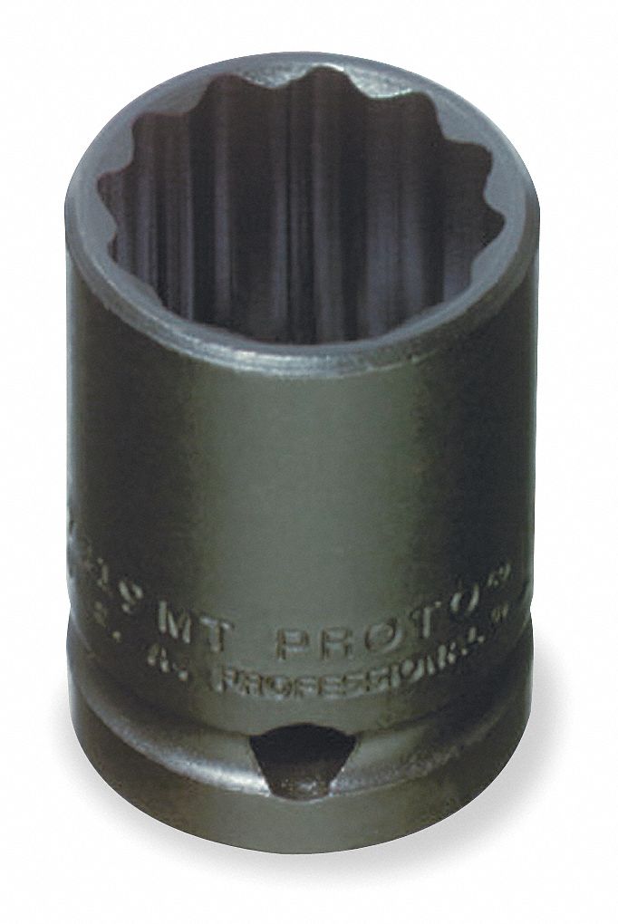 J7410MT 10mm Impact Socket 12 Point 1//2/" Drive Standard Length Proto