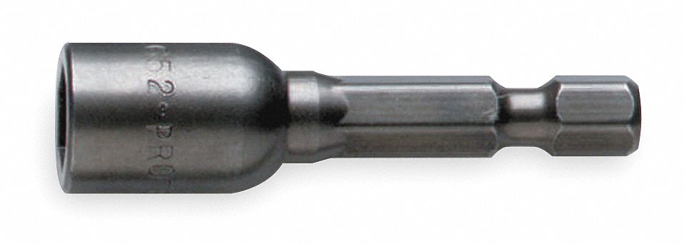 Nutsetter: Nutsetter, Imperial, 8 mm Fastening Size, Hex, 1/4 in Shank Size, Not Impact Rated