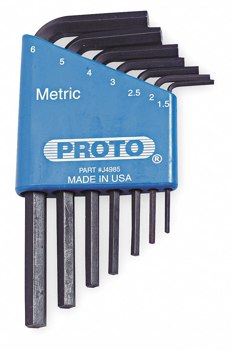 HEX KEY SET METRIC 7PCE