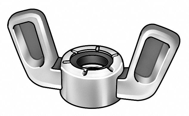 4CAR5 - Wing Nut #10-24 Zinc Alloy ZP PK25