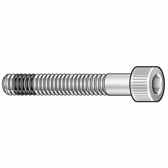 GRAINGER APPROVED Cylindrical, Mil Spec Socket Head Cap Screw, 1032