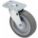 DEBRIS-RESISTANT STANDARD PLATE CASTER, 4 IN WHEEL DIA, 175 LB, SWIVEL CASTER, SOFT