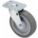 DEBRIS-RESISTANT STANDARD PLATE CASTER, 3 IN WHEEL DIA, 150 LB, SWIVEL CASTER, SOFT