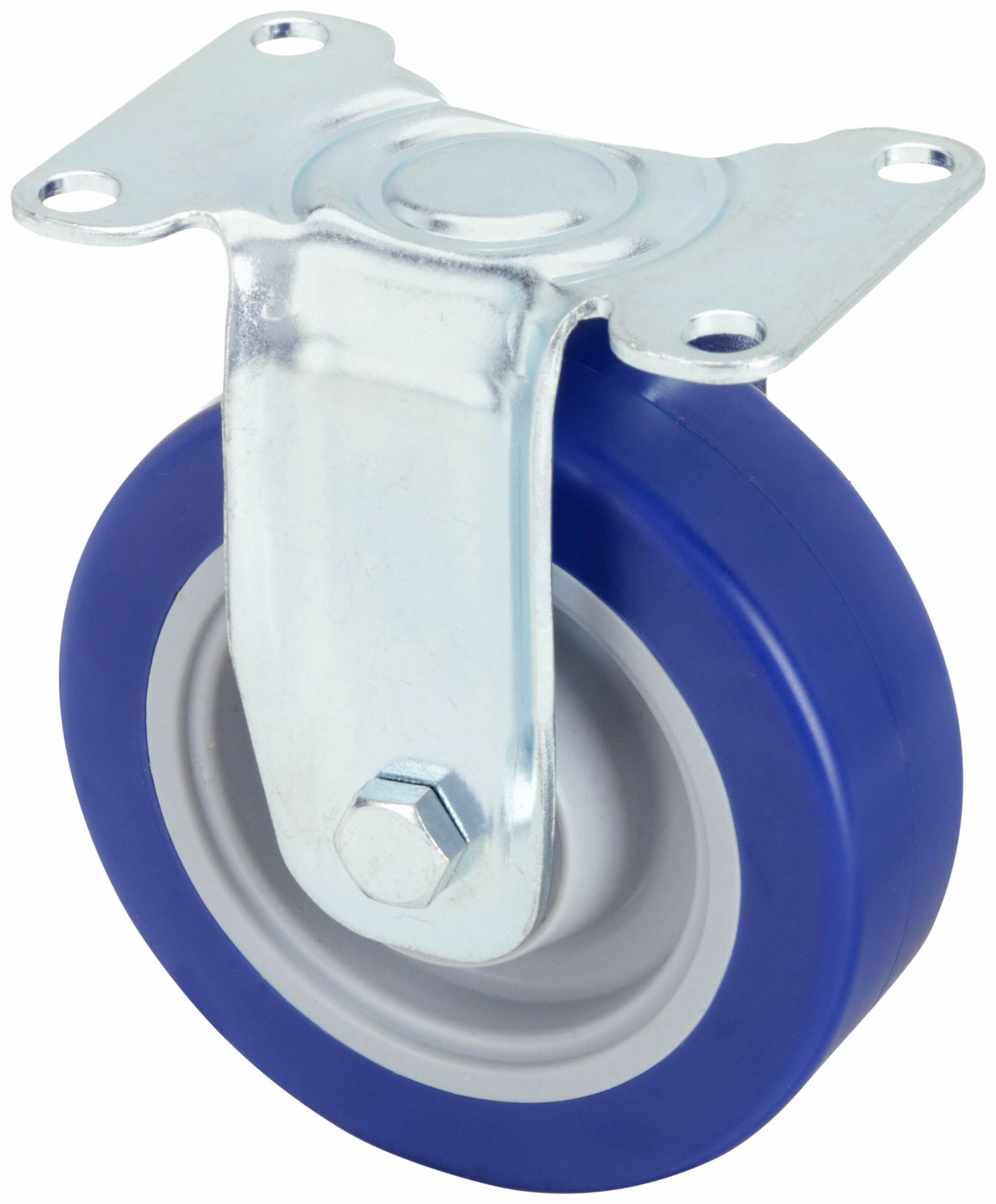 DEBRIS-RESISTANT STANDARD PLATE CASTER, 3 IN WHEEL DIA, 175 LB, RIGID CASTER, FIRM