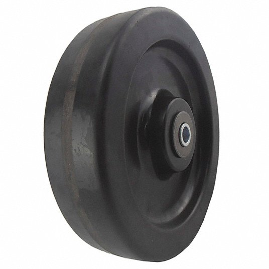 Phenolic Tread Wheel: 4 in Wheel Dia., 1 1/2 in Wheel Wd, 500 lb Load Rating