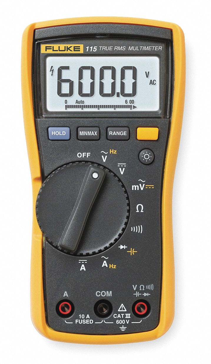 FLUKE Multímetro Digital Básico 600V 10A 6000 conteos - Multímetros  Digitales - 375DC9