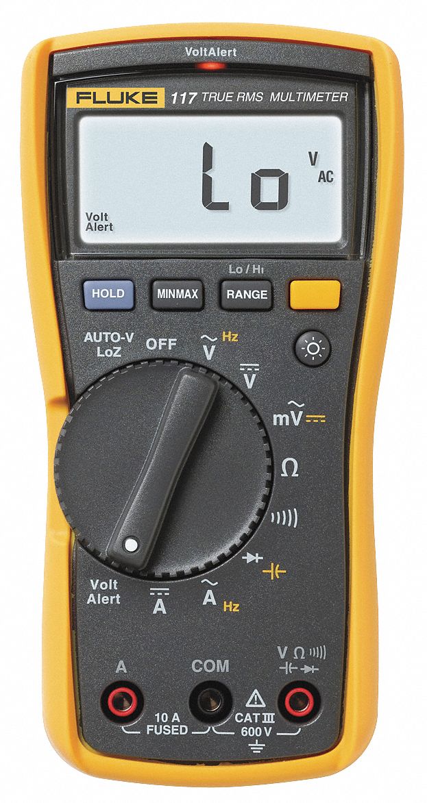 FLUKE, CAT III 600V, TRMS, Digital Multimeter - 1GAJ2|FLUKE-117