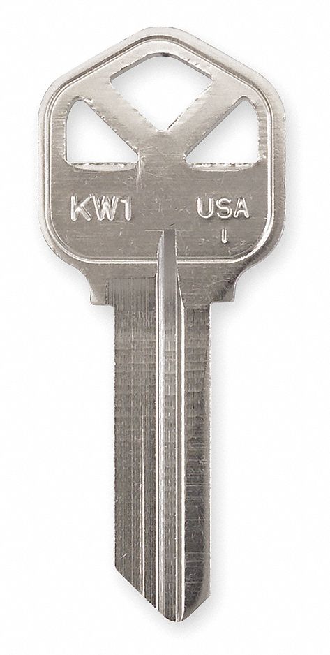 Kaba Ilco Kw1-Br Key Blank,Brass,Type 1176,5 Pin,Pk50 