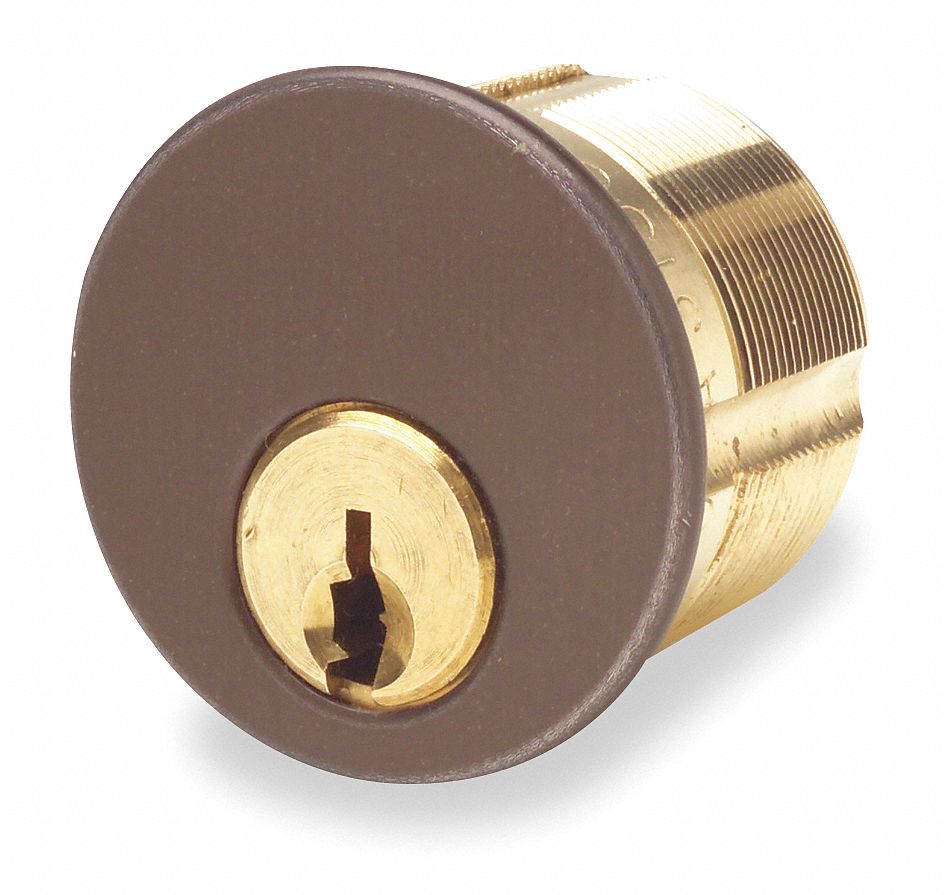 BRASS CYLINDER,BROWN FINISH,PK 2