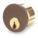 BRASS CYLINDER,BROWN FINISH,PK 2