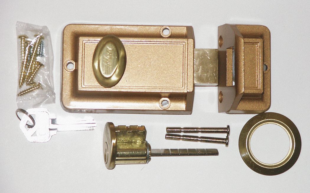 1GBA9 - Auxiliary Lock Jimmyproof Bronze