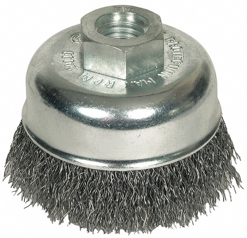 1GBJ2 - Crimped Cup Brush 2-3/4 Dia 0.014 Wire