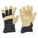 LEATHER GLOVES, L (9), WORK GLOVE, COWHIDE, WING THUMB, SAFETY CUFF, POLYESTER