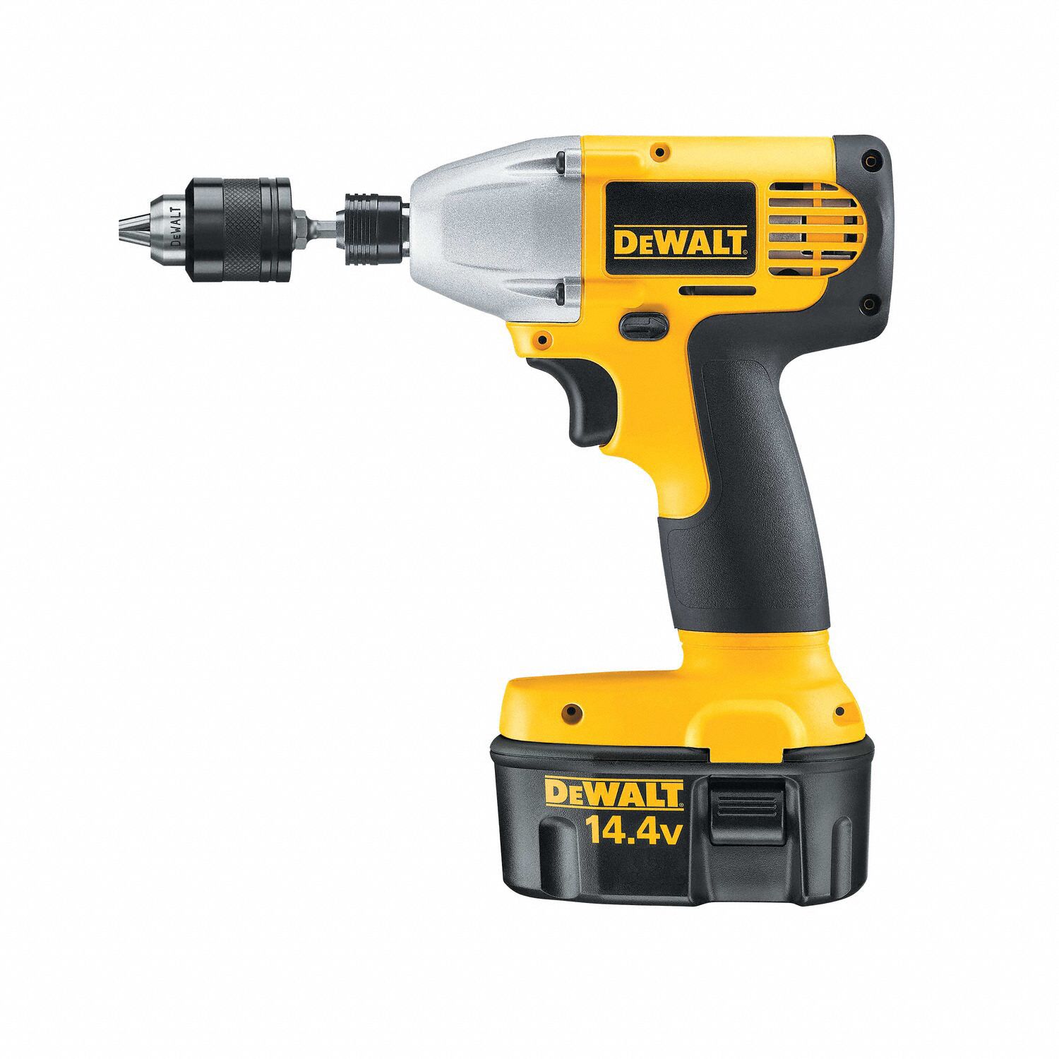 DEWALT Drill Chuck: Keyless, Hex Mount, 1/4 in Mounting Size, 3/8 in ...