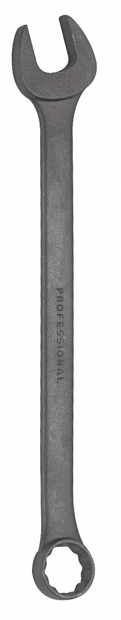 Combination Wrench: Alloy Steel, Black Oxide, 1 11/16 in Head Size, 23 in Overall Lg, Offset