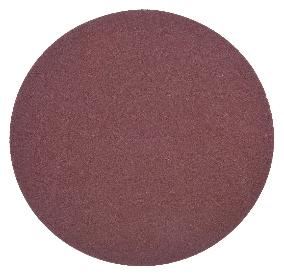 PSA SANDING DISC, 12 IN DIAMETER, NON-VACUUM, ALUMINUM OXIDE, 80 GRIT, X WEIGHT CLOTH, AO