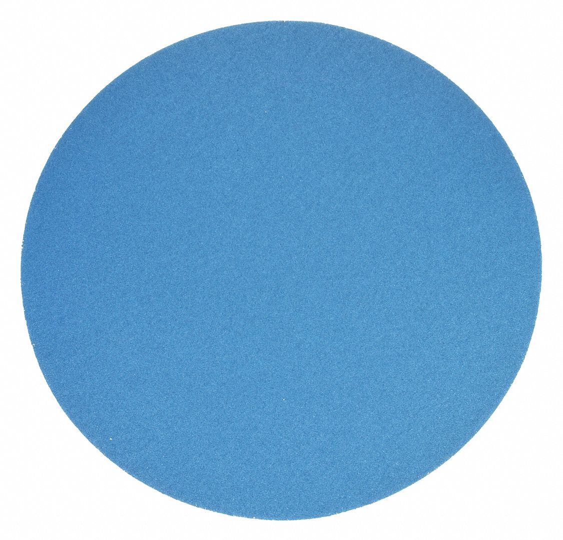 PSA Sanding Disc: 20 in Dia, Non-Vacuum, Zirconia Alumina, 60 Grit, X Wt Cloth, ZA, 60