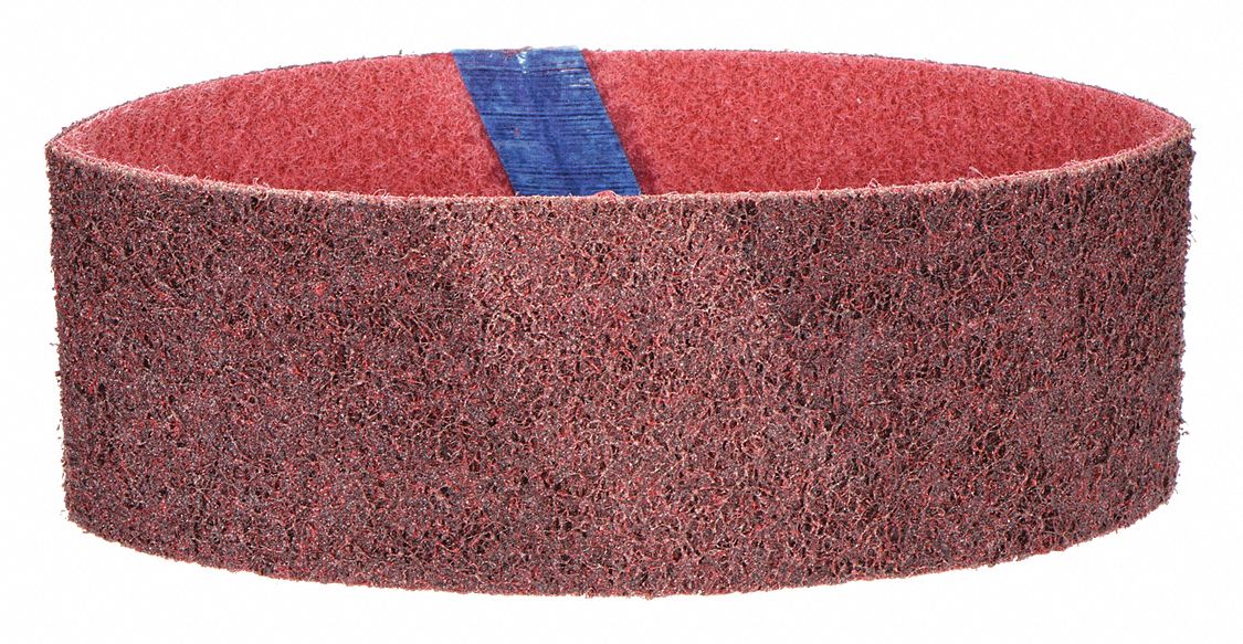 Surface-Conditioning Belt: 3 1/2 in W x 15 1/2 in L, Aluminum Oxide, Medium, Z-WEB