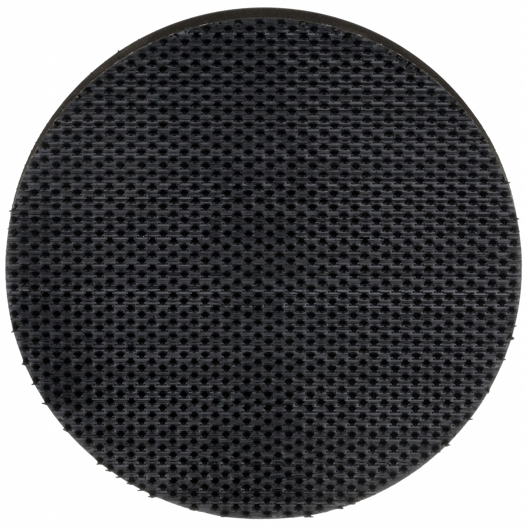 Hook-and-Loop Disc Backup Pad: 4 in Dia, 5/8"-11 Internal-Thread, Non-Vacuum