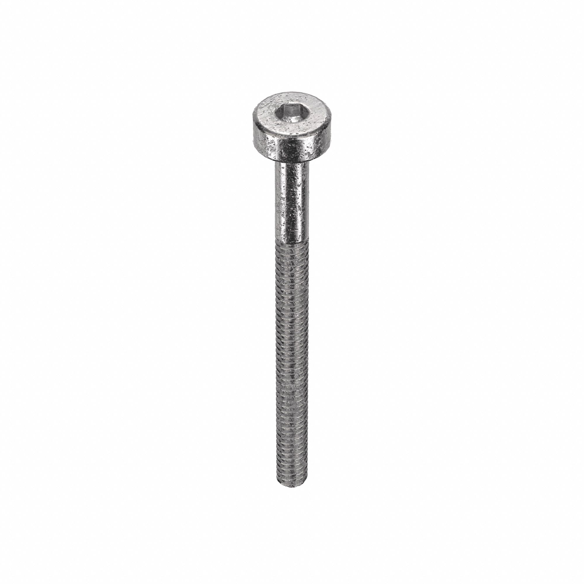 Socket Head Cap Screw: 2 1/2 in Lg, Std, Plain, Stainless Steel, 18-8, 0.093 in Head Ht, 10 PK