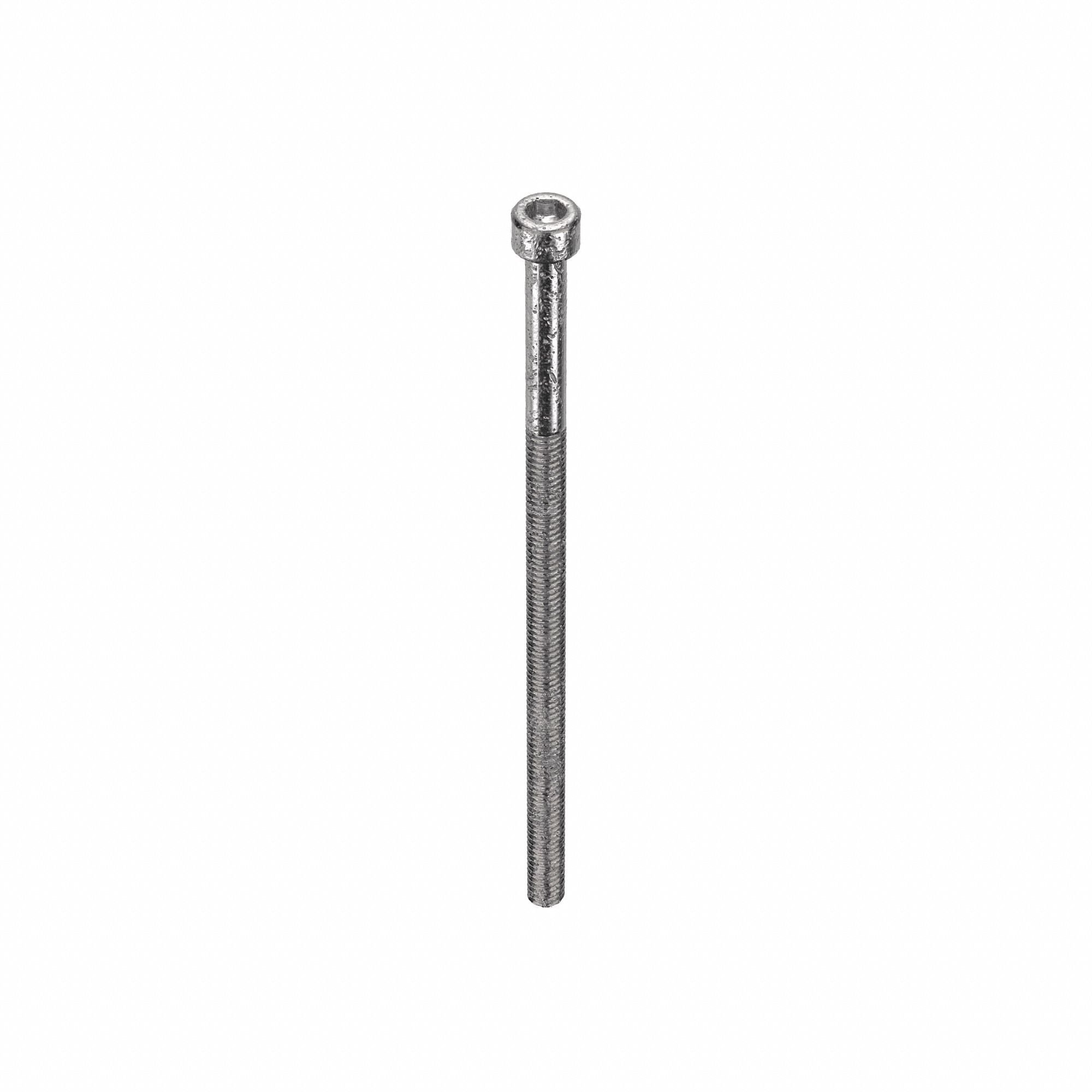 Socket Head Cap Screw: #8-32 Thread Size, 3 1/2 in Lg, Std, Plain, Stainless Steel, 18-8