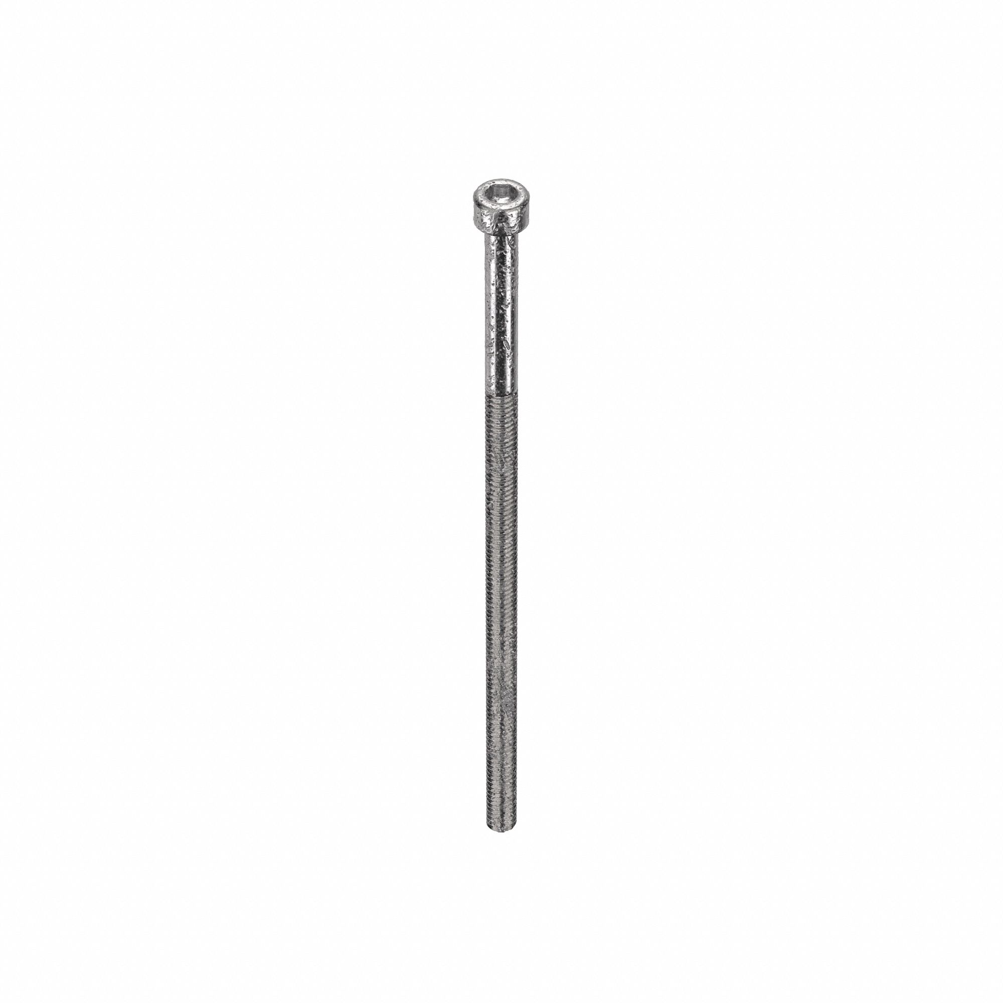 Socket Head Cap Screw: #8-32 Thread Size, 4 in Lg, Std, Plain, Stainless Steel, 18-8, 9/64 in Drive