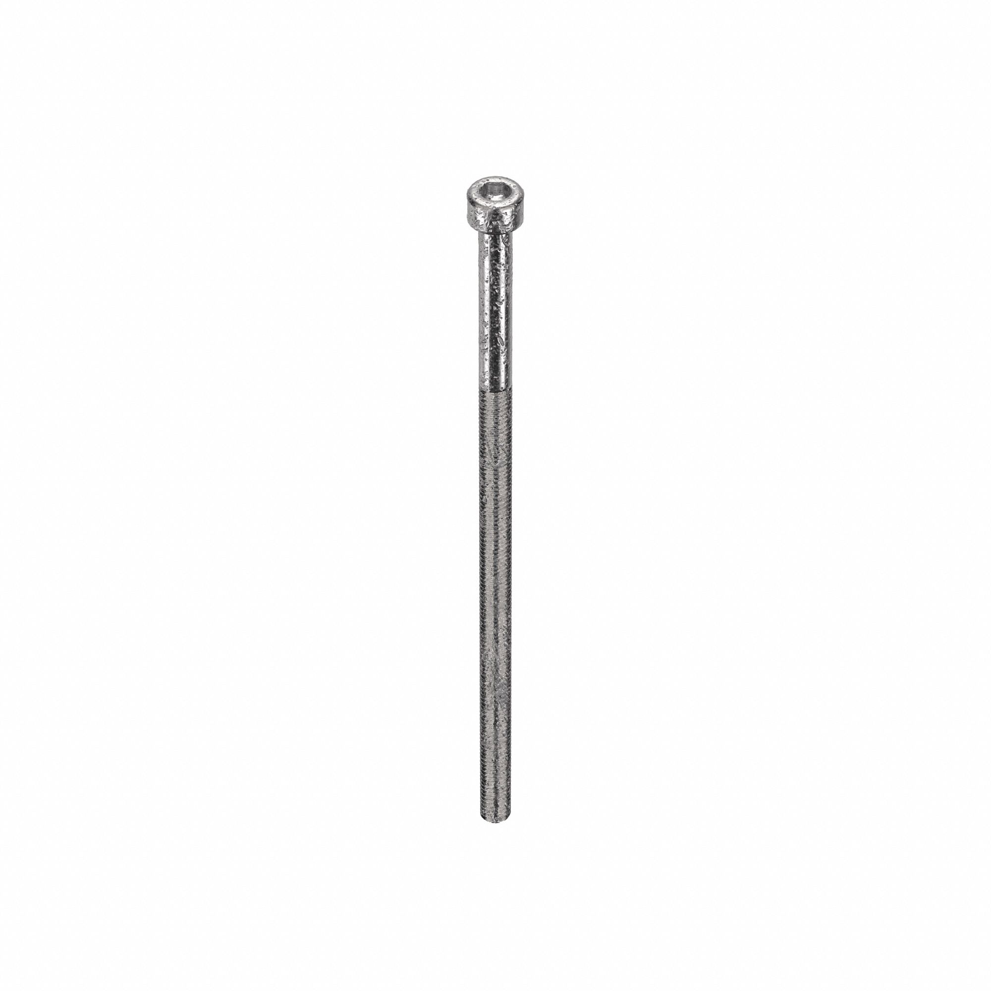 Socket Head Cap Screw: #10-32 Thread Size, 4 1/2 in Lg, Std, Plain, Stainless Steel, 18-8
