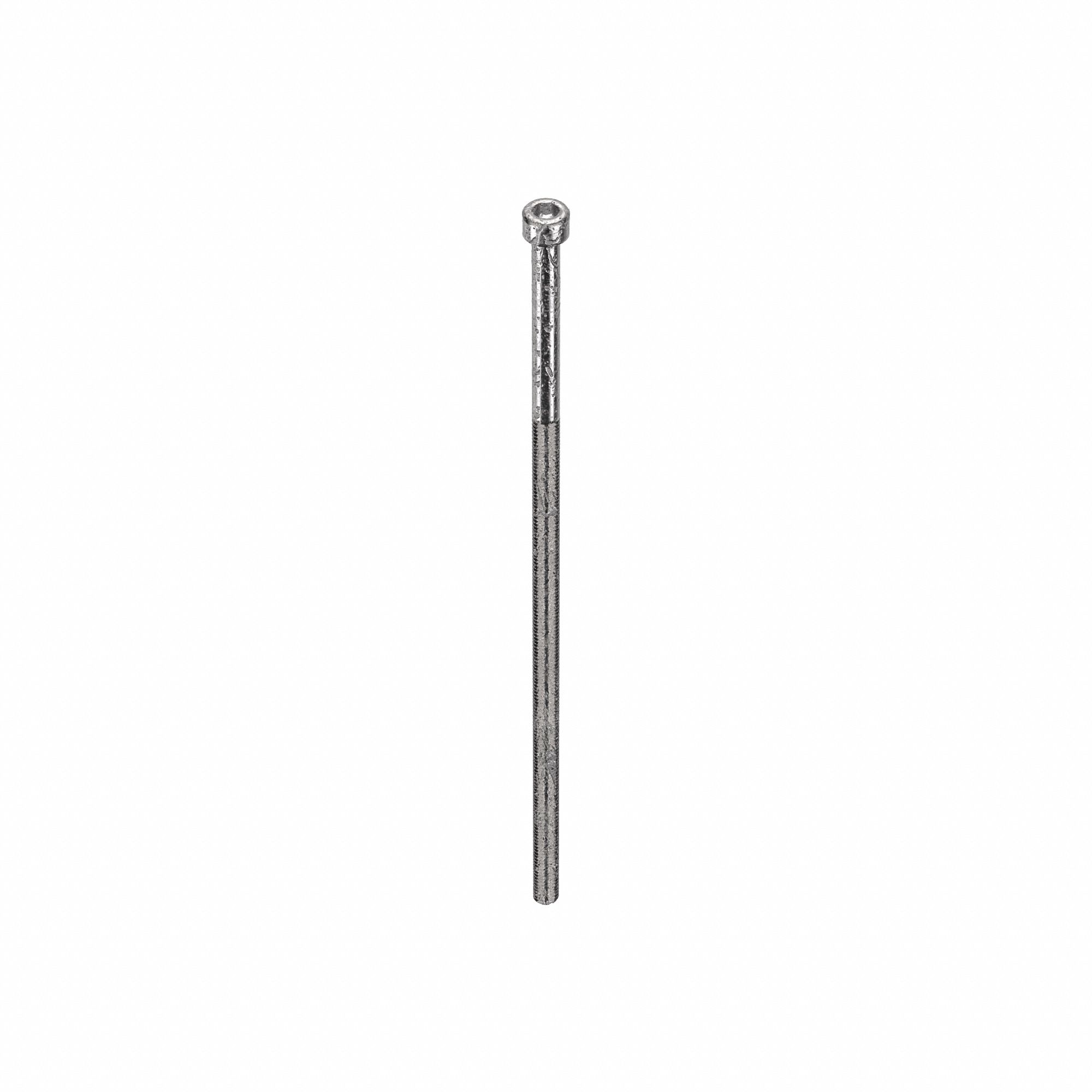 Socket Head Cap Screw: #10-32 Thread Size, 6 in Lg, Std, Plain, Stainless Steel, 18-8, 5/32 in Drive