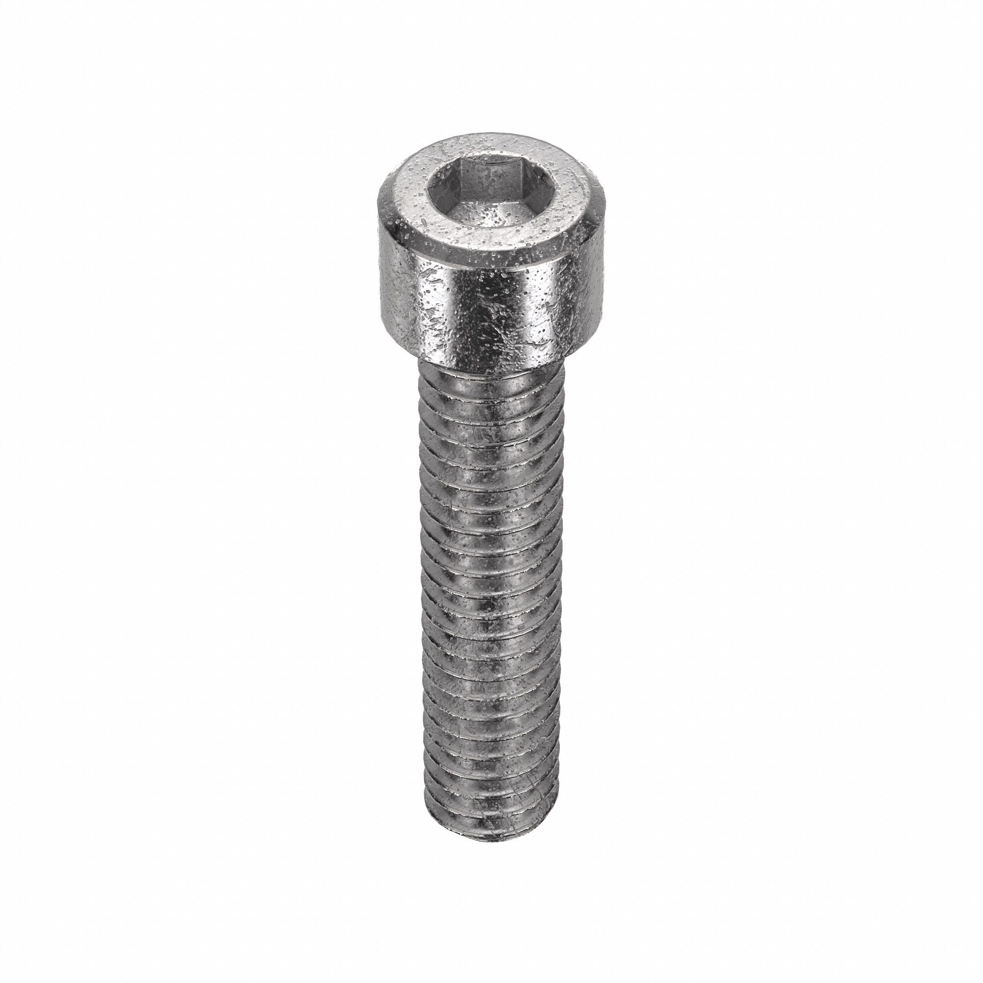 Socket Head Cap Screw: #12-24 Thread Size, 1 in Lg, Std, Plain, Stainless Steel, 18-8, 10 PK