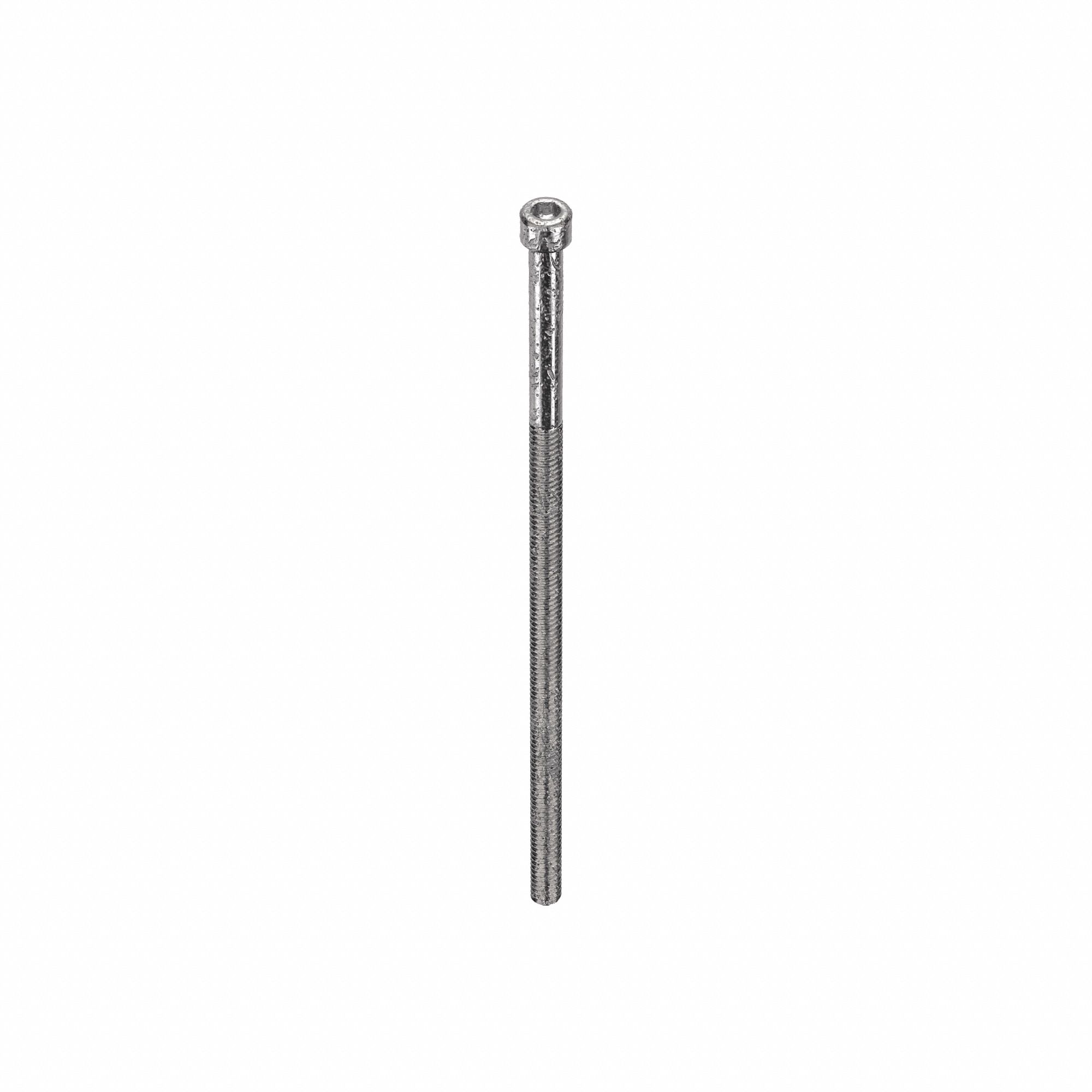 Socket Head Cap Screw: 1/4"-20 Thread Size, 6 1/2 in Lg, Std, Plain, Stainless Steel, 18-8