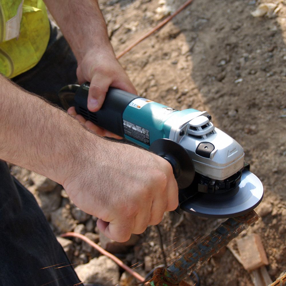 MAKITA Angle Grinder 13 A, 10,500 RPM Max. Speed, Slide, Adj Guard