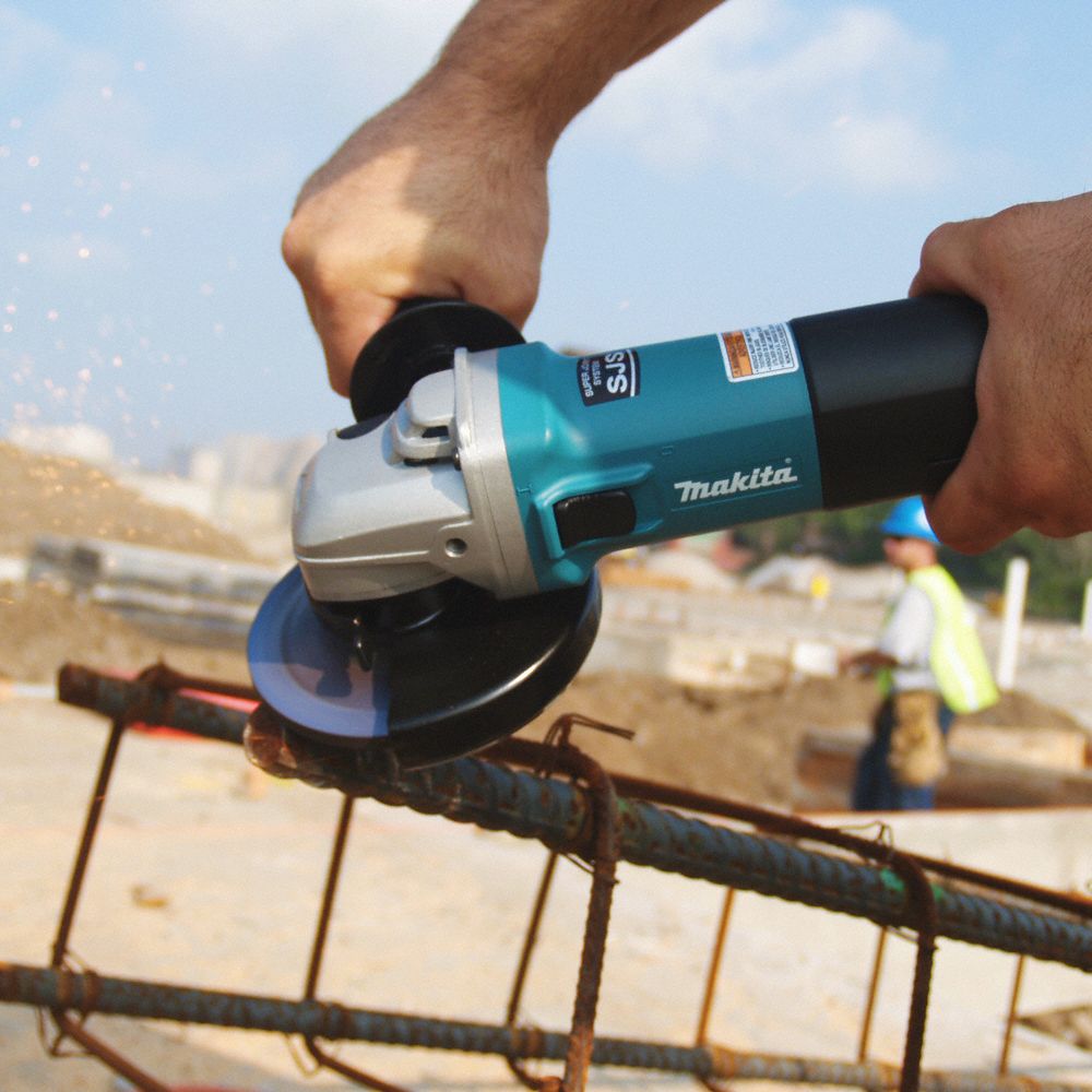 MAKITA Angle Grinder 13 A, 10,500 RPM Max. Speed, Slide, Adj Guard