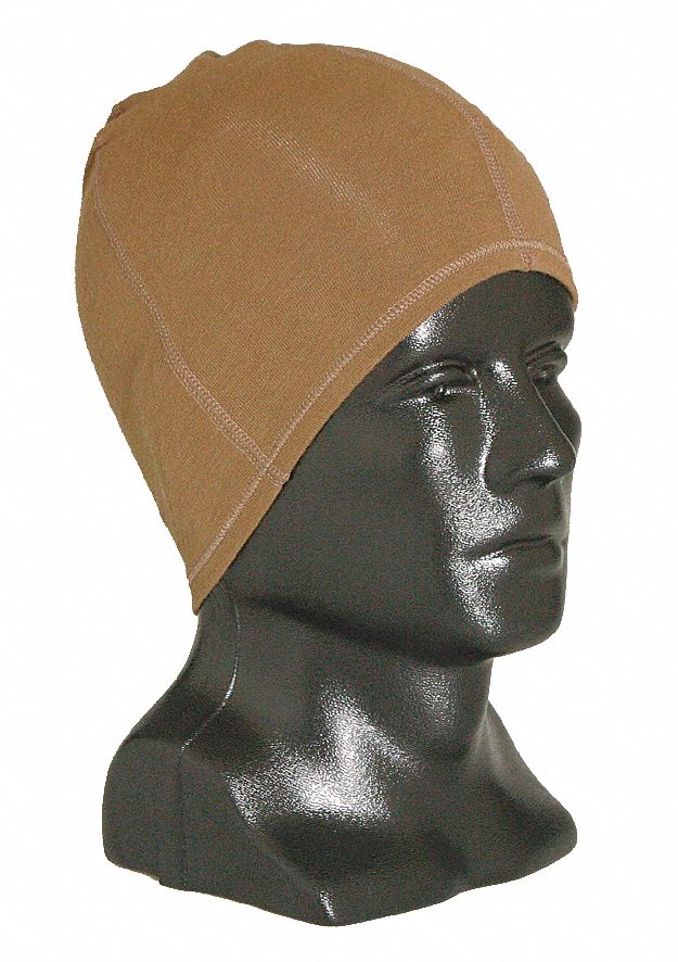 Hat: Beanie Cap, Brown, Universal, Hat, ProMax IV™, Ears/Head, Cuffless Beanie, Gen Purpose