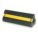 WHEEL CHOCK, RUBBER, 10 IN OVERALL L, 4¼ IN OVERALL W, 4 IN OVERALL H, 1 CHOCK, BLACK/YELLOW