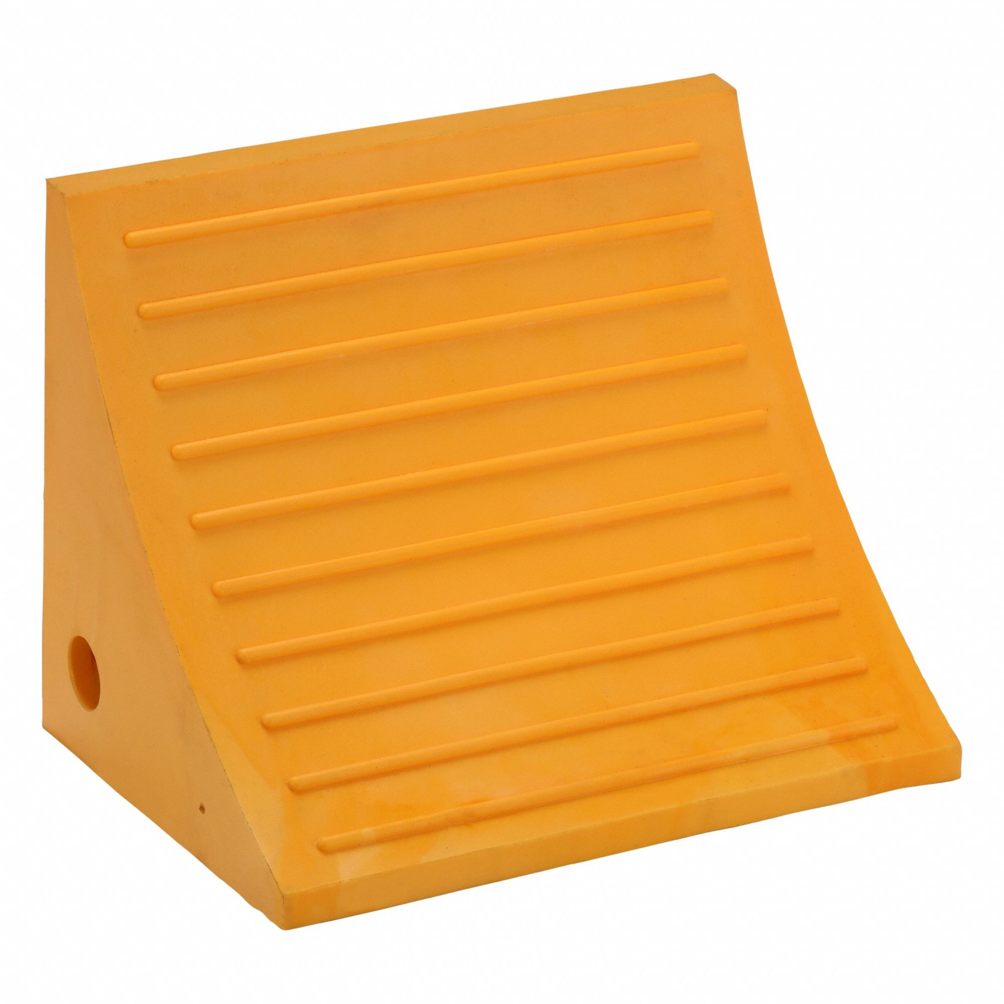 Wheel Chock: Urethane, 40 in Max Compatible Wheel Dia, 15 in Overall Lg, 11 3/4 in Overall Wd