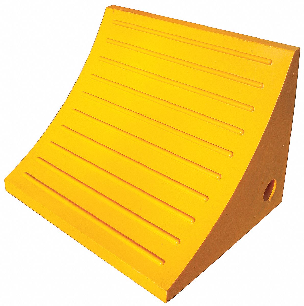 WHEEL CHOCK, URETHANE, 40 IN MAX COMPATIBLE WHEEL DIA, 15 IN OVERALL L, 11¾ IN OVERALL W