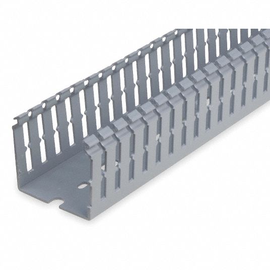 Wiring Duct, Wall Type Narrow Slot, Slot Width 0.20 in, Material Flame ...
