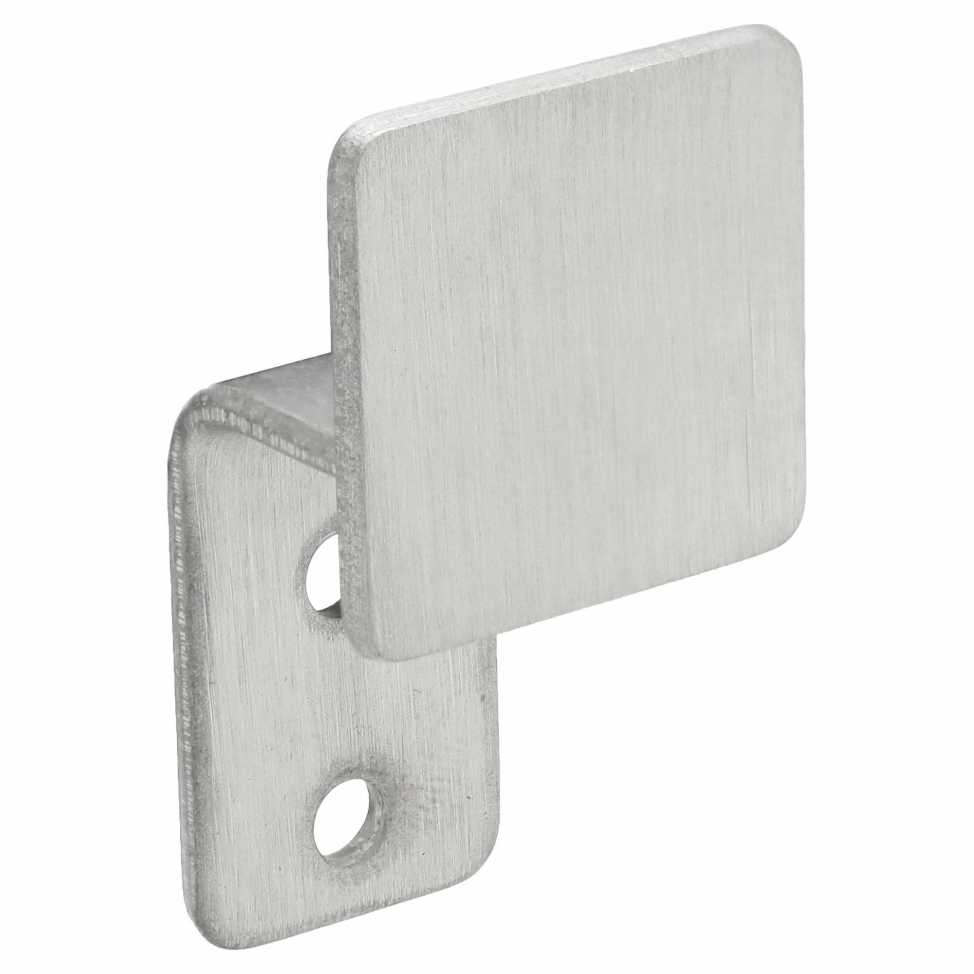 Bathroom Hook: 3 3/4 in x 1 1/4 in x 1 in, Stainless Steel, Satin, Mounting Screws