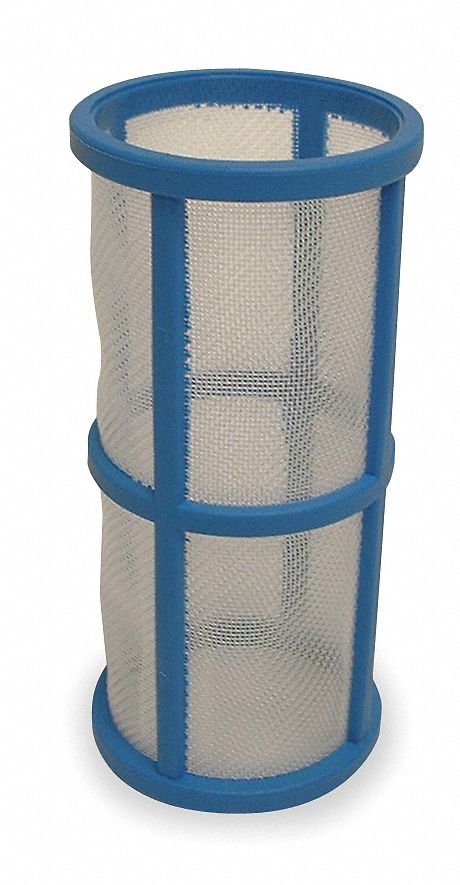 STRAINER SCREEN: 35 MESH, 3¾ IN LENGTH, POLYPROPYLENE