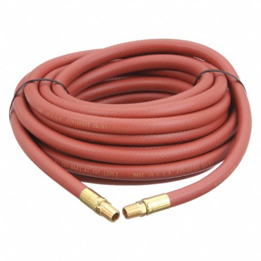 REELCRAFT, 1/4 in Hose Inside Dia., Red, Air Hose - 2PLA7