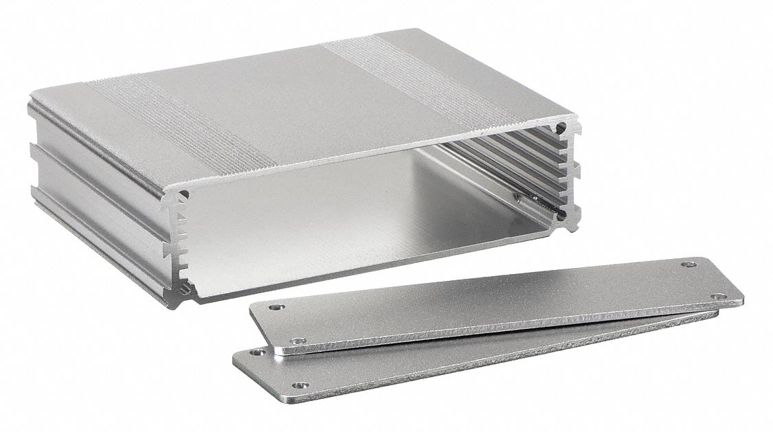 Enclosure: Silver, Aluminum,