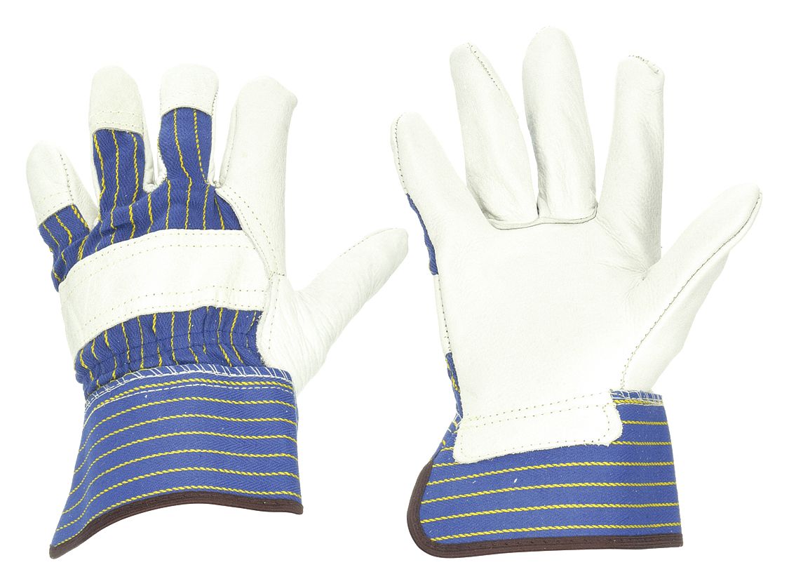 GANTS CUIR,POIGNT SEC,BLUE/HAV,TG