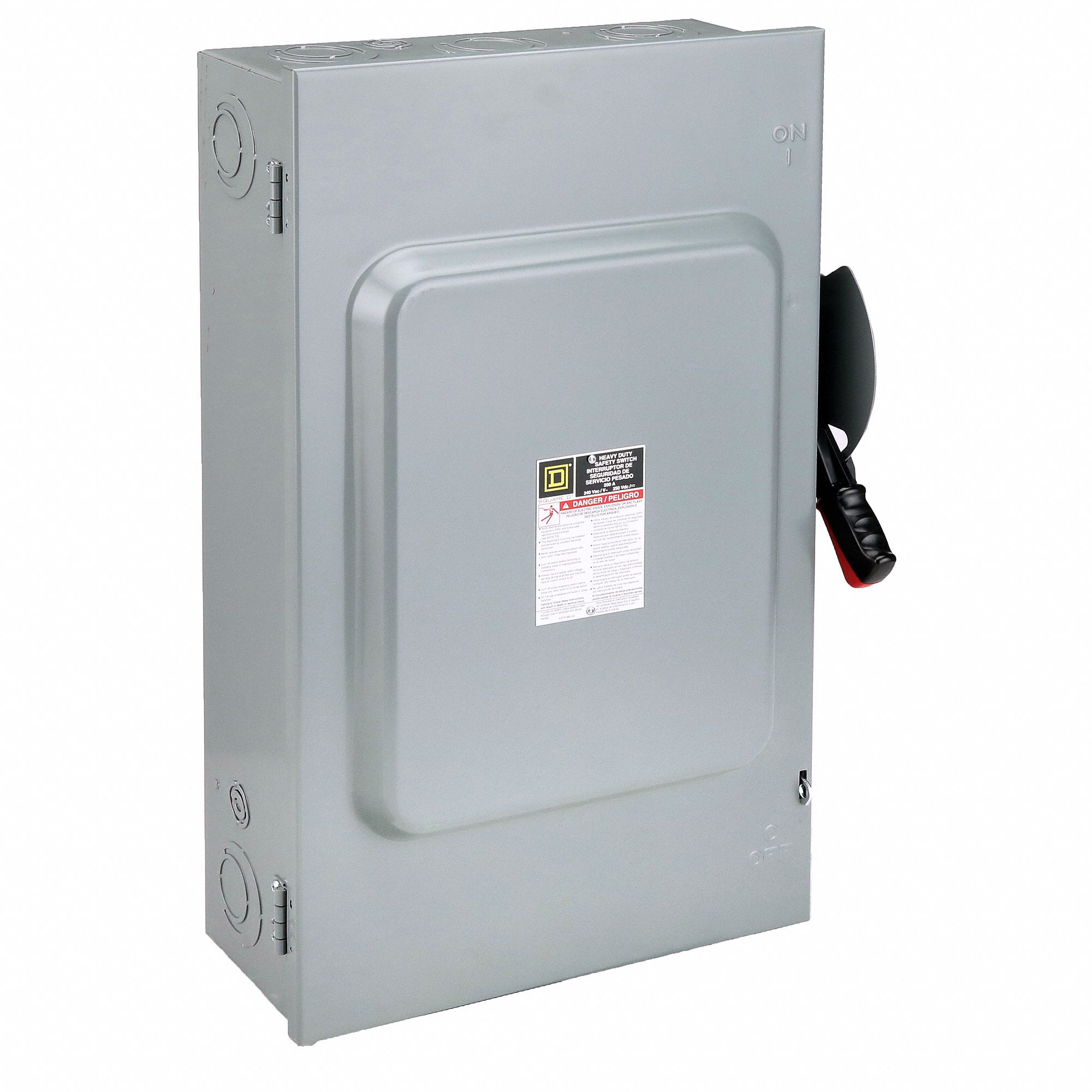 SQUARE D, 200 A Amps AC, 25 HP 240V AC, Safety Switch 1H334H224N