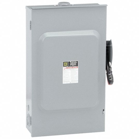 SQUARE D, Non-Fusible, 200 A, Safety Switch - 1H384|HU364RB - Grainger