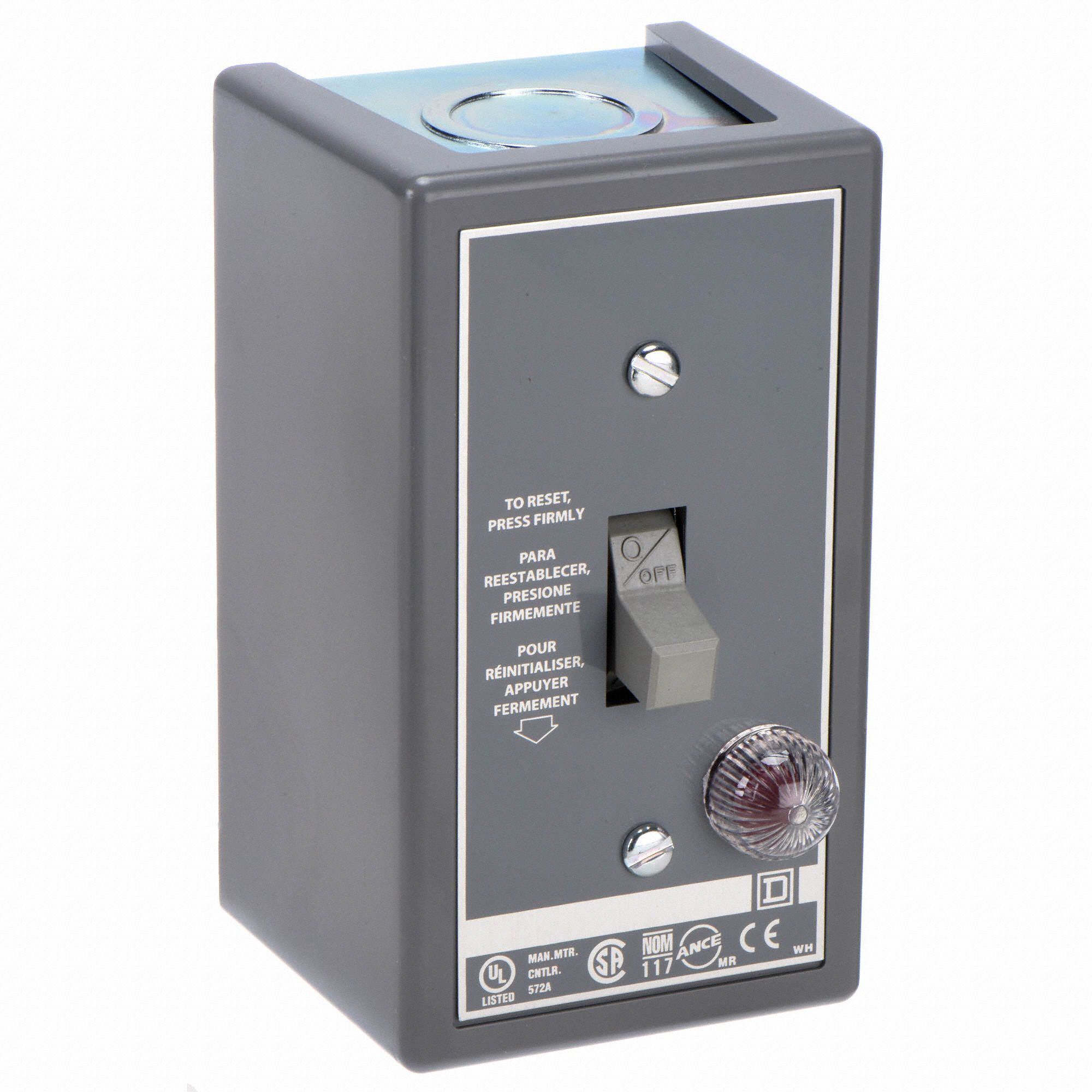 SQUARE D Manual Motor Starter, Toggle, 1 Enclosure NEMA Rating, 16 A