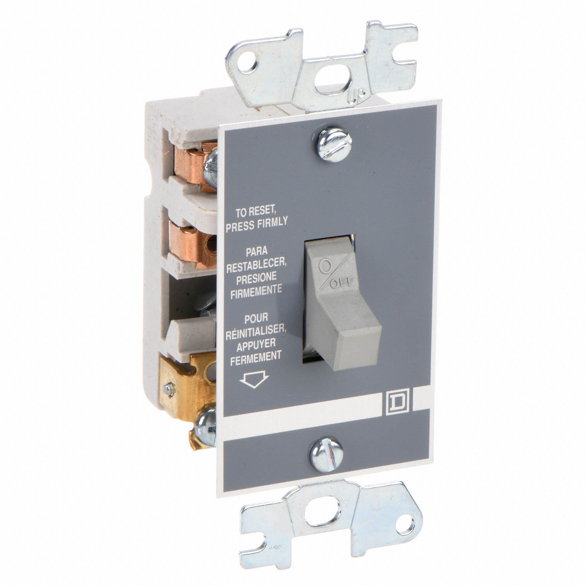 SQUARE D Manual Motor Starter, Toggle, No Enclosure Enclosure NEMA