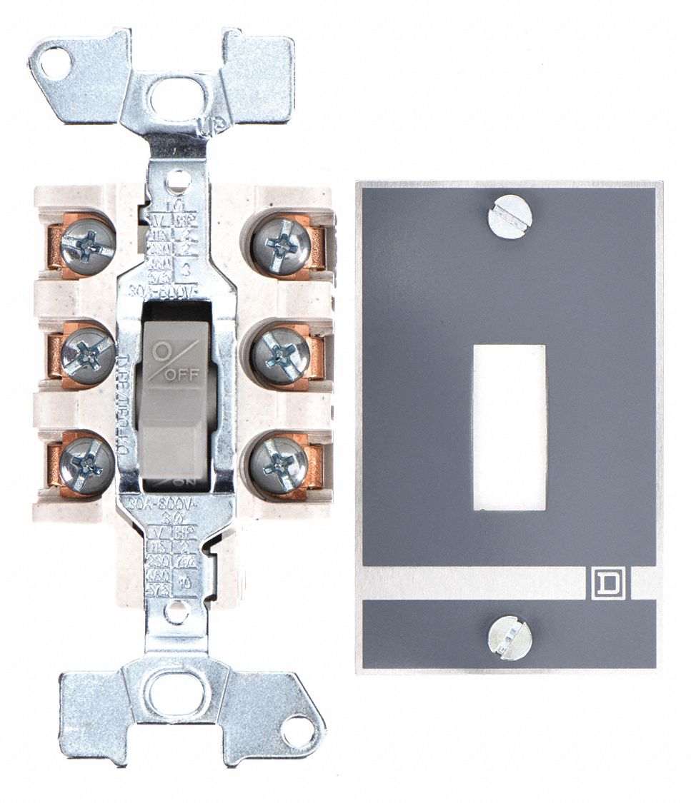 MANUAL MOTOR SWITCH, 3 POLES, 30 A, NO ENCLOSURE