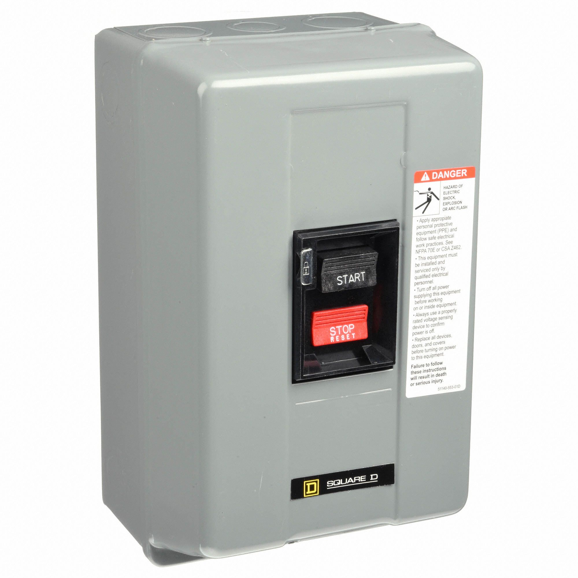 SQUARE D Manual Motor Starter 2 Poles, 30 A Amps AC, 1, Reliable