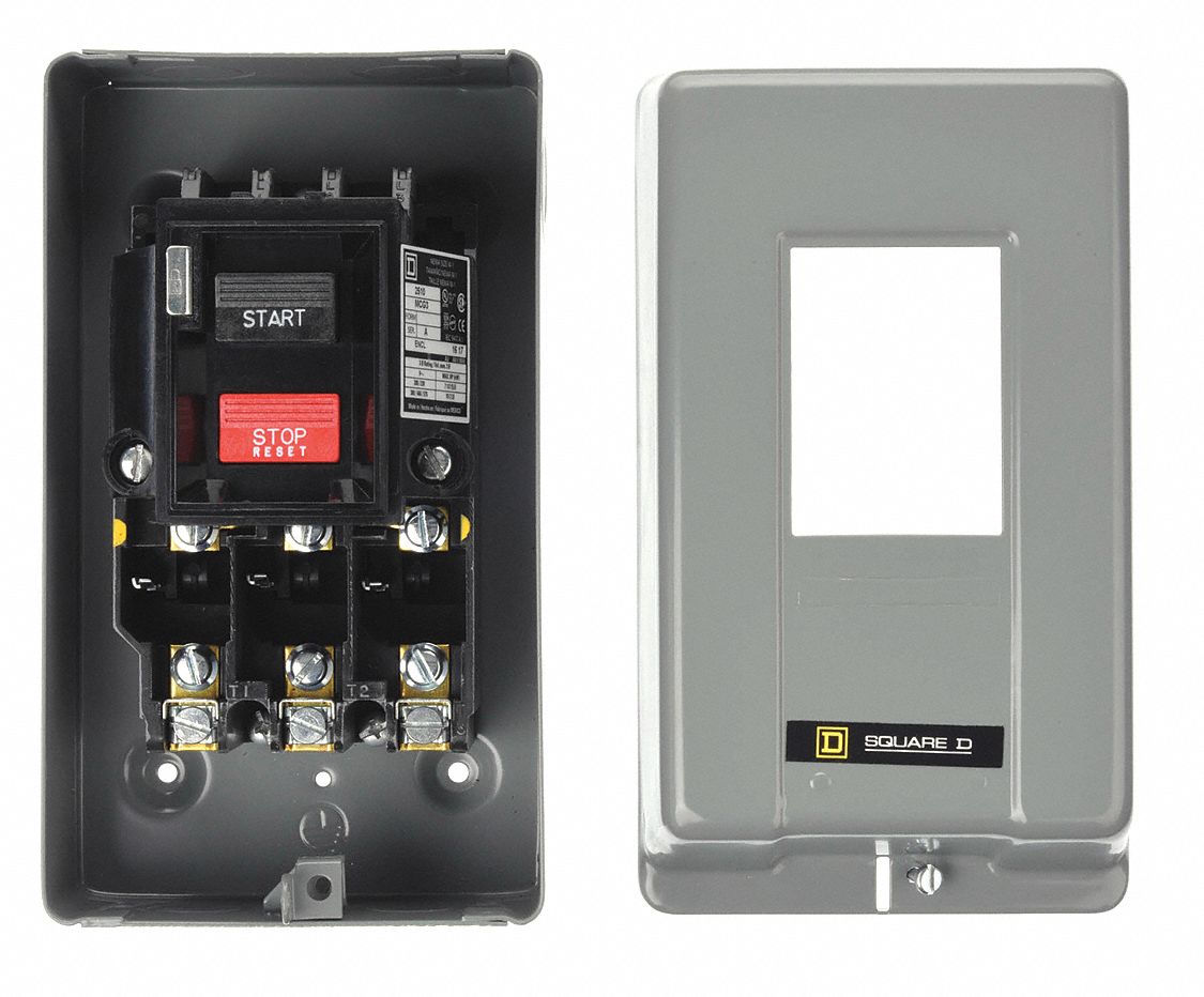 Manual Motor Starter: Non-Reversing, 3 Poles, 30 A, NEMA Size M-1, Thermal Protection