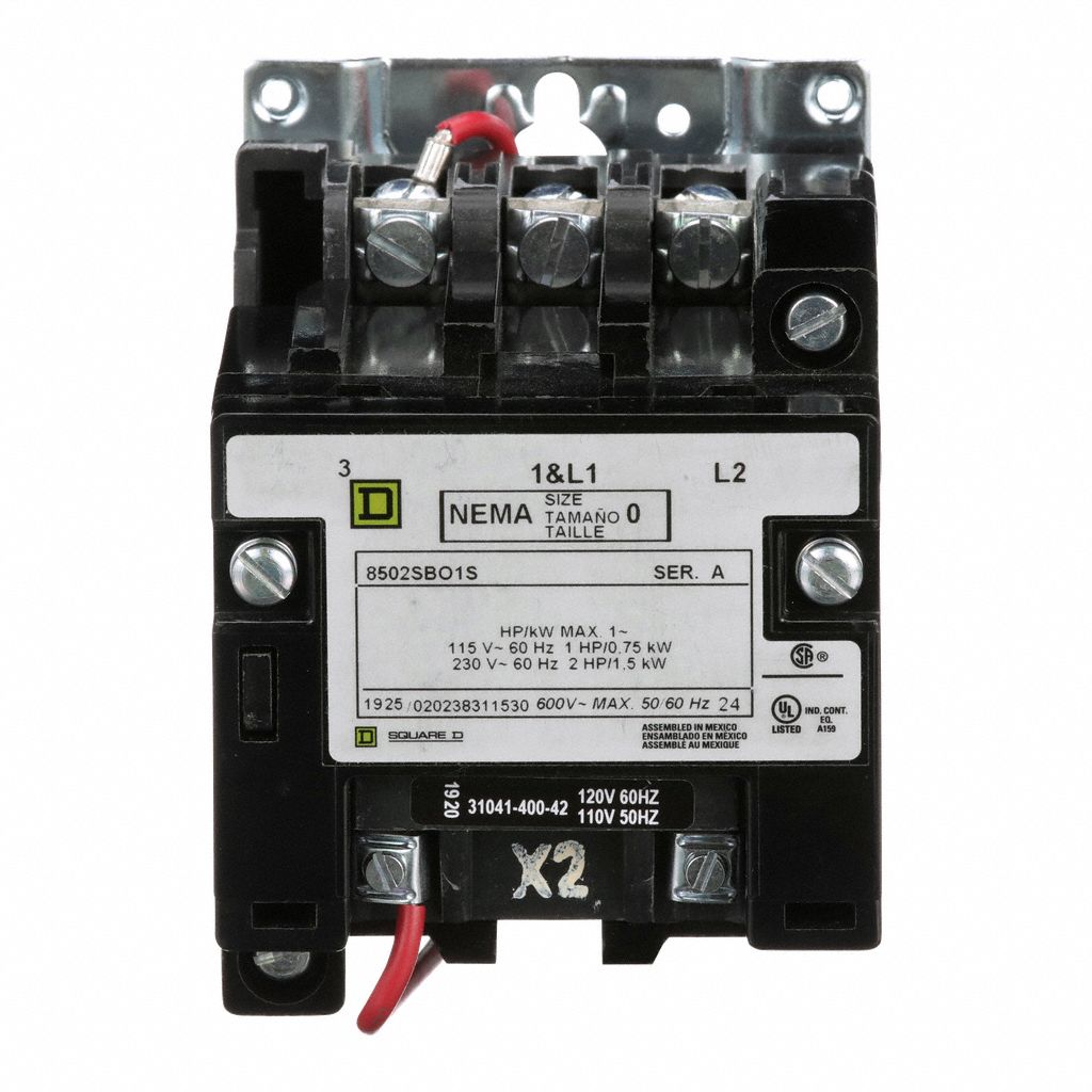 8502 SDO-2 Square D Size 2 Magnetic Contactor 240V/60Hz 220V/50Hz